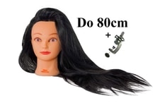 AKCE Cvičná hlava Soňa k prodlužování vlasů, střihy, účesy + stojan ZDARMA! Až 80 cm!