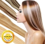 100% Evropské vlasy VIRGIN pro metodu keratin, melírované 20, 25, 30, 35, 40, 45, 50, 55, 60, 65 cm + nově 70cm